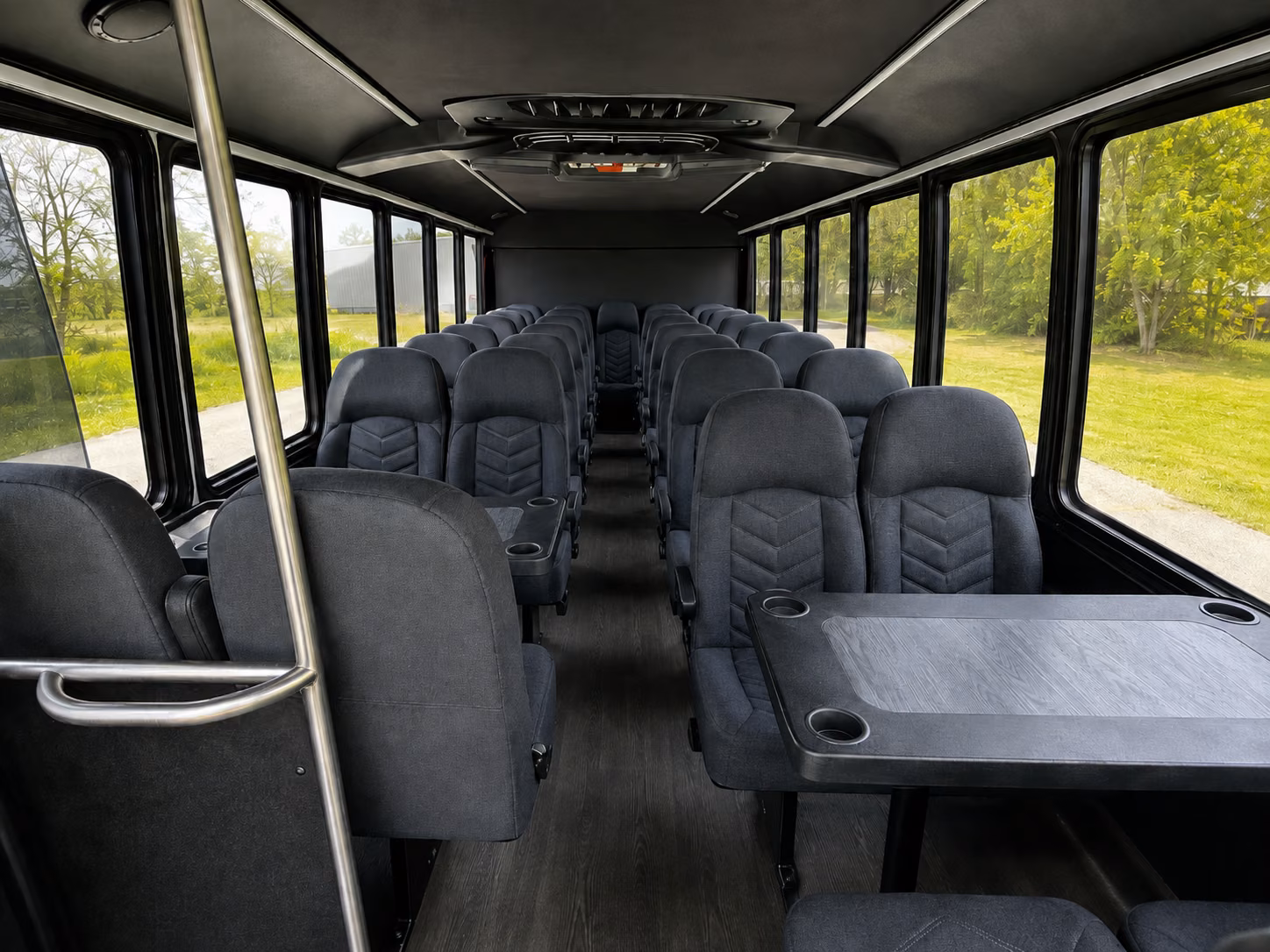 15 passenger minibus interior