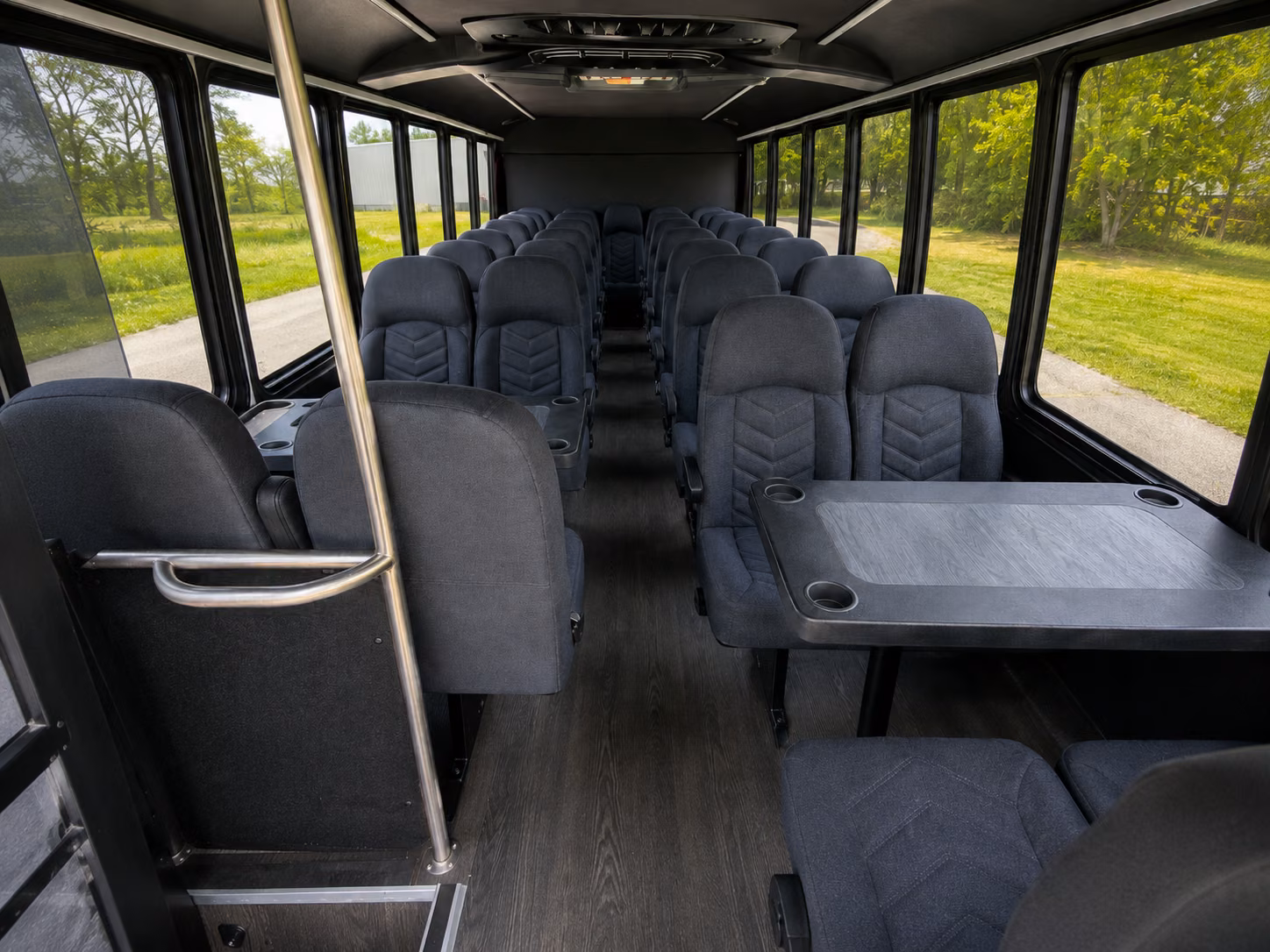 elizabeth 18 passenger minibus inside