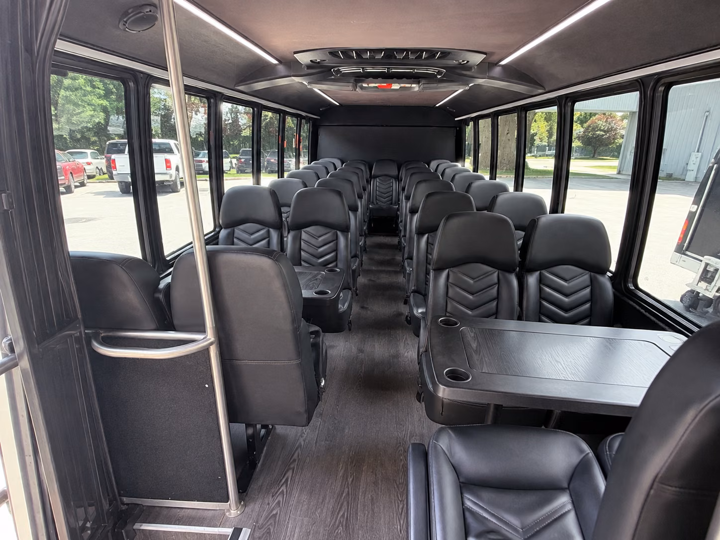 elizabeth 18 passenger minibus interior