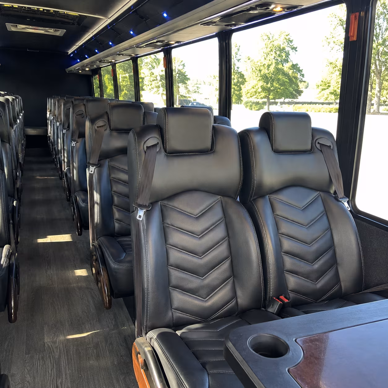 elizabeth 25 passenger minibus inside