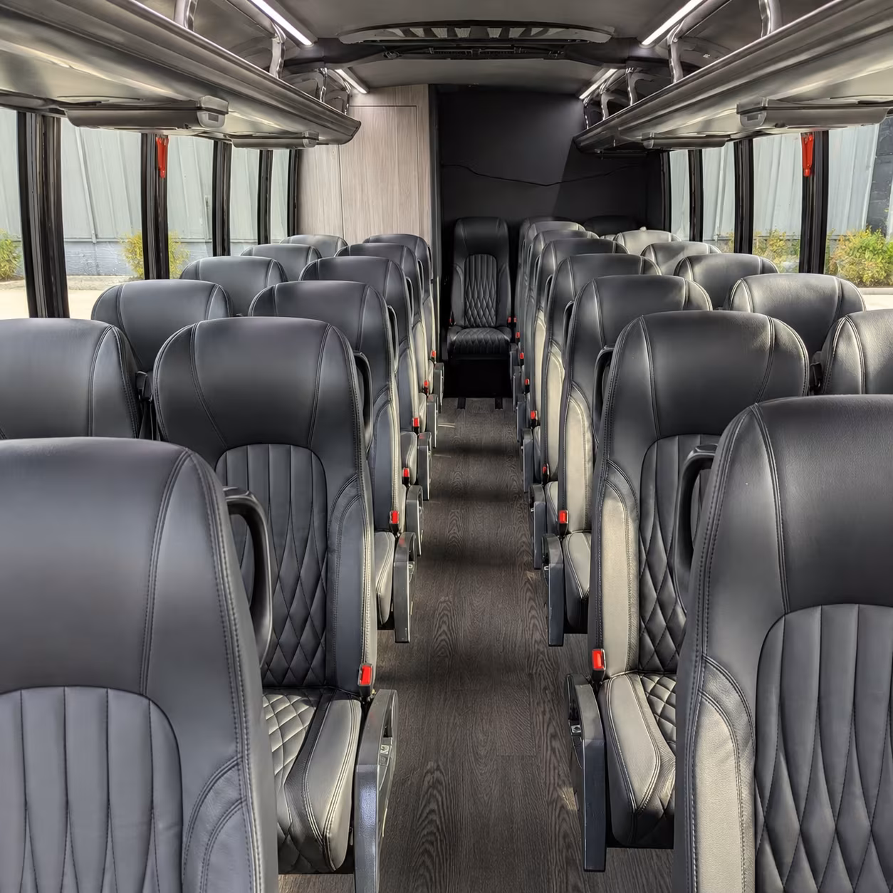 elizabeth 25 passenger minibus interior