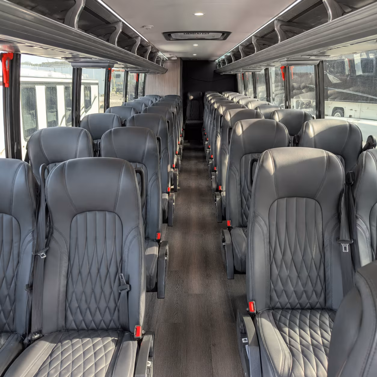 elizabeth 28 passenger minibus inside