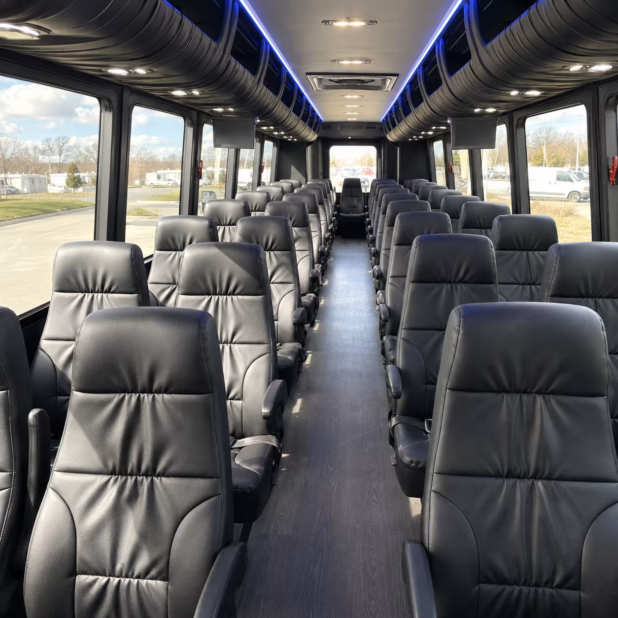 elizabeth 30 passenger minibus inside