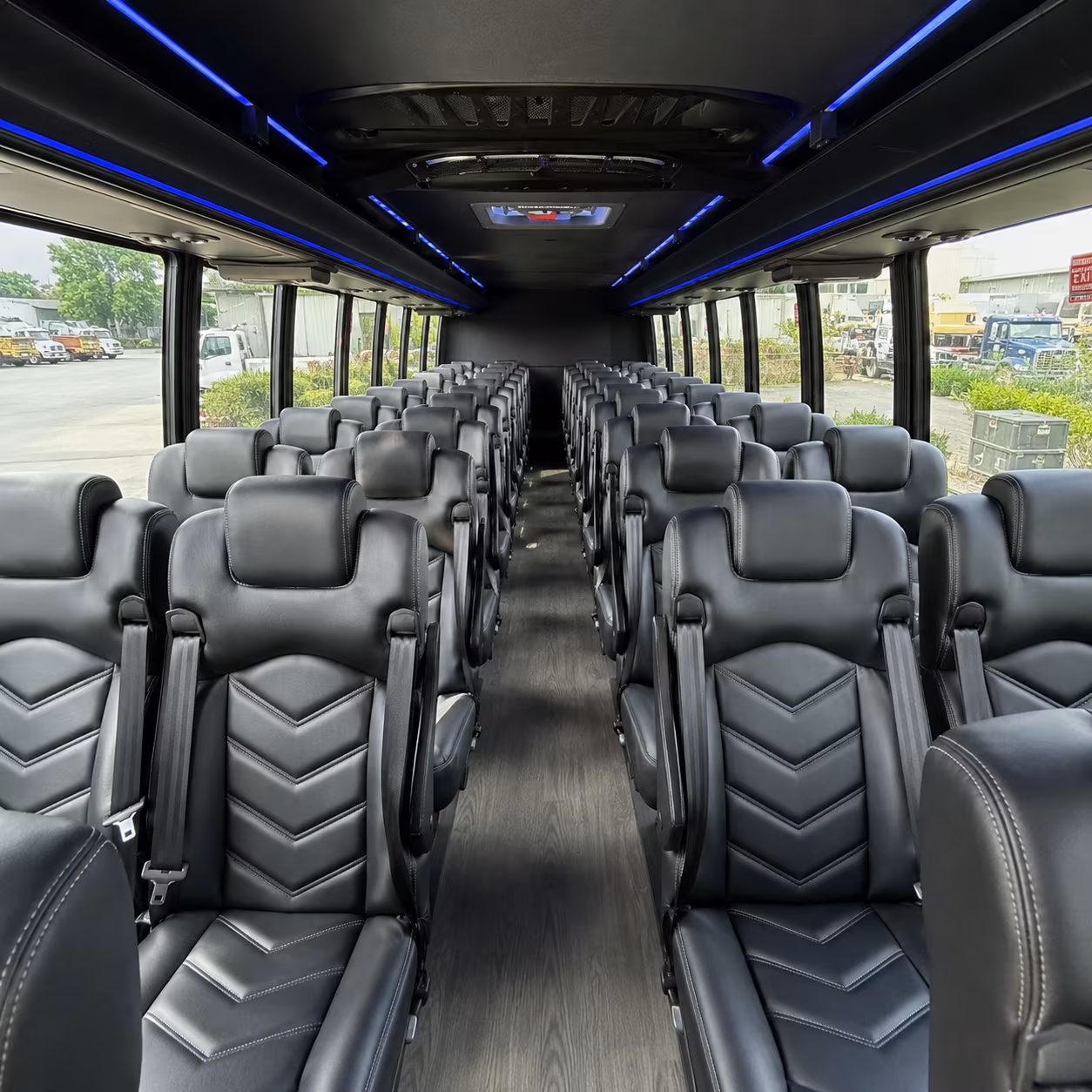 elizabeth 30 passenger minibus interior