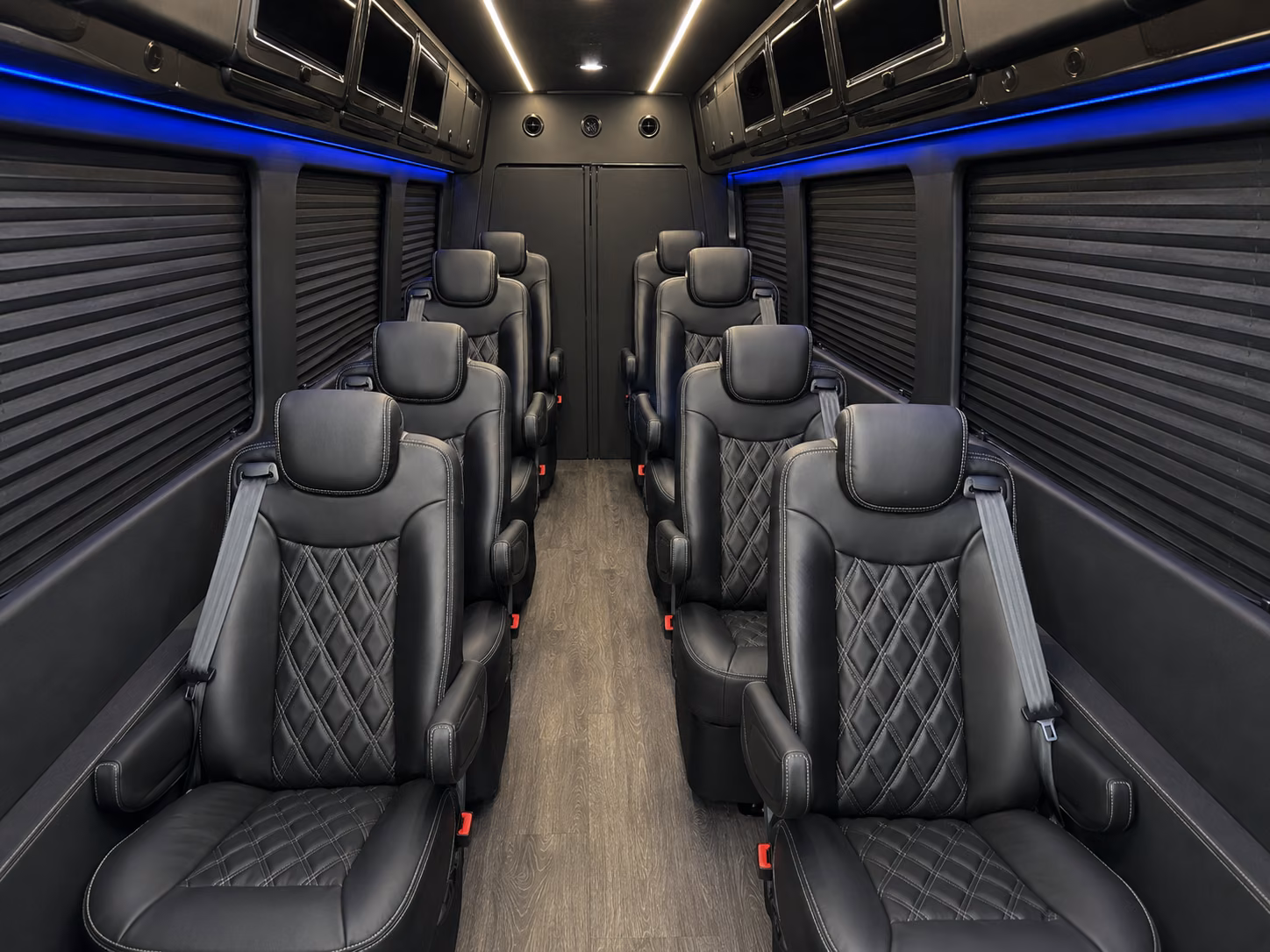 elizabeth private event transportation onboard seating