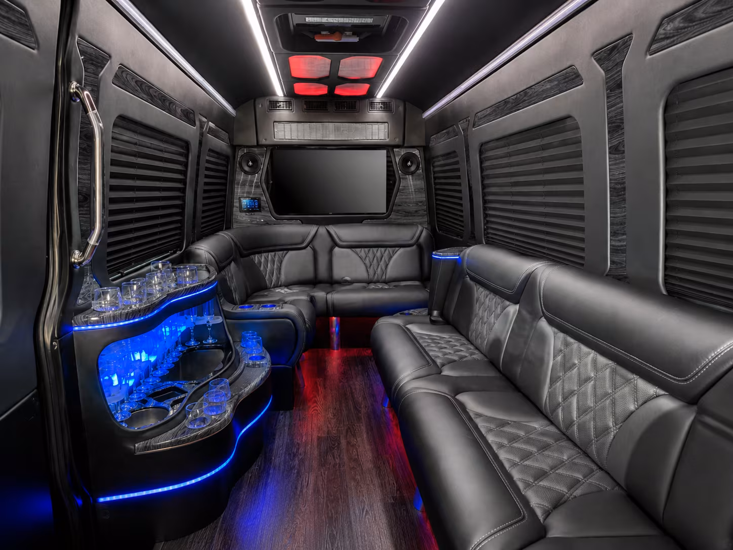 elizabeth sprinter limousine inside
