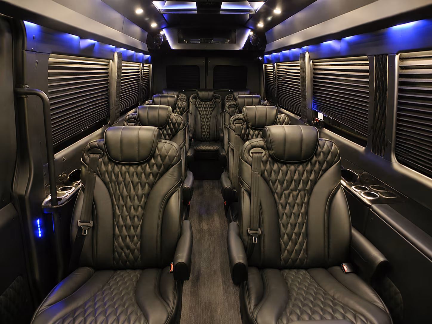 elizabeth sprinter van with driver interior