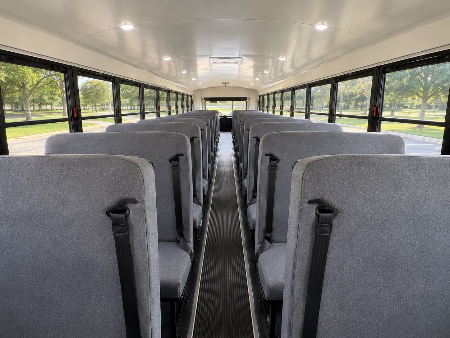 school bus inside